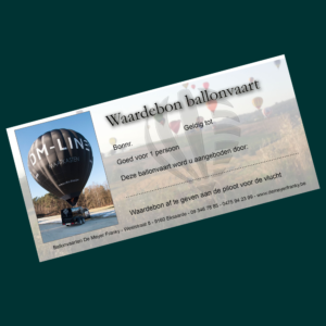 Ballonvaart waardebon